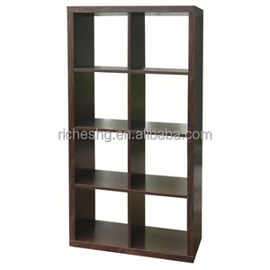Negro tablero de partículas de tipo vertical 4 estante librerías - Product Image 3