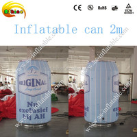 Modèle de canette de soda gonflable pour publicité extérieure, accessoire de présentation en PVC avec logo
