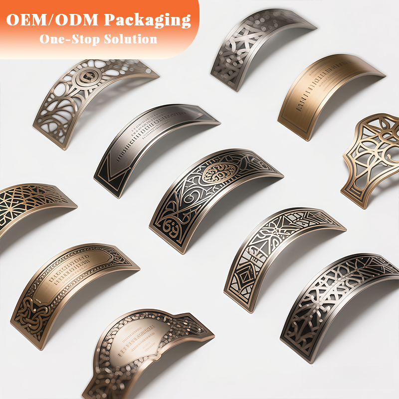 Premium Metal Labels High-Quality Printing and Design Customization Bottles Wine Labels