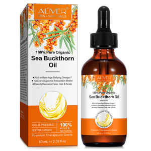 ALIVER Aceite de Espino Amarillo Puro Orgánico Prensado en Frío 60ml, Antioxidante, Nutre, Suaviza, Aceite Esencial Premium para Piel, Cabello y Uñas - Product Image 1