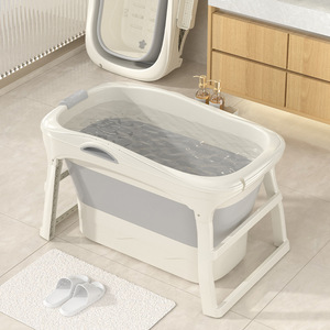 <span class=keywords><strong>Cubo</strong></span> de baño <span class=keywords><strong>plegable</strong></span> de cuerpo completo para niños y adultos, artefacto de bañera de aislamiento térmico de altura añadida para bañeras de hidromasaje en interiores - Product Image 6