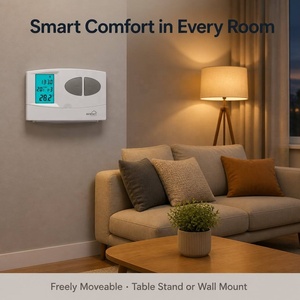 Thermostat programmable <span class=keywords><strong>sans</strong></span> <span class=keywords><strong>fil</strong></span> 868,35 MHz pour chauffage et refroidissement, compatible avec les systèmes de radiateurs et de planchers chauffants - Product Image 5