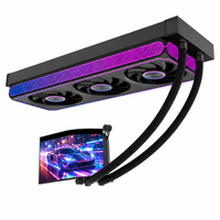 AntarcChill All-in-One 2K Curved Screen 6.67-inch 360mm Aio Water Cooler RGB PWM CPU Desktop Game Computer PC Case Liquid Cooler