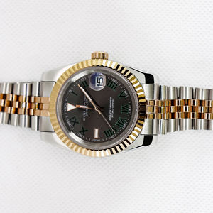 Montres mécaniques de marque haut de gamme en gros, acier inoxydable noir et or, lumineuses, automatiques, pour hommes - Product Image 3