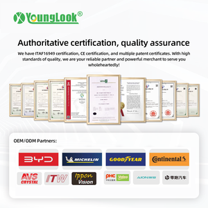 ใบปัดน้ำฝนยูนิเวอร์แซลไร้โครงยี่ห้อ YOUNGLOOK แบบยางนิ่ม ดีไซน์ตามหลักอากาศพลศาสตร์ ปัดน้ำฝนได้สะอาดหมดจด สำหรับรถยนต์ Civic CR-V City - Product Image 6