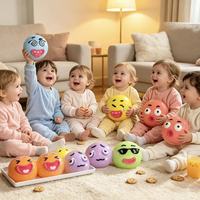 Jouets Squishy Smushers Animal Face Swap, Jouets en Mousse Anti-Stress, Jouet Squishy Dumpling pour Enfants, Cadeau Promotionnel