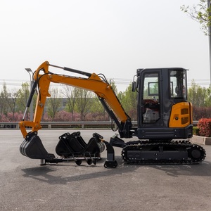 Mini Excavadora de 3.5 Toneladas, Excavadora Hidráulica sobre Orugas para Agricultura, Ingeniería y Parques, Excavadora Pequeña en Venta - Product Image 3
