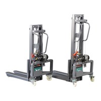 Chariot élévateur électrique compact transfrontalier pour scène, monté sur véhicule, à poussée manuelle, avec rayon de braquage de 50 cm