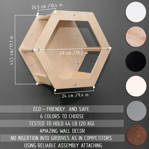 Zwarte Kat Zeshoekige Kat Muur Frame Meubilair Muur Kat <span class=keywords><strong>Tunnel</strong></span> - Product Image 4