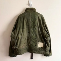 Veste de travail en toile de denim vintage, style streetwear, fabrication OEM, lavage délavé personnalisé, fermeture éclair, crochet de pont, style pompier