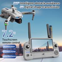 Drone professionnel AE60 US Stock 4K avec nacelle 3 axes, transmission d'image numérique WIFI 5.8G, évitement d'obstacles et GPS avec caméra