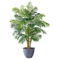 Sanwei Kwai, arbre artificiel en plastique haut de gamme, simulation de palmier vert, ornement, plus de 200 cm, plante en pot bionique pour intérieur/extérieur