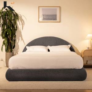 Commercio all'ingrosso della fabbrica Marshmallow doppio <span class=keywords><strong>letto</strong></span> telaio in tessuto copertura camera da <span class=keywords><strong>letto</strong></span> mobili con testiera <span class=keywords><strong>letto</strong></span> imbottito telaio - Product Image 2