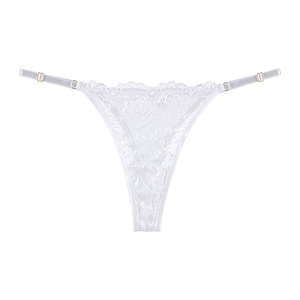 Newest Hot Lady Thong Panties Low-Waist Sexy Lace Transparent Seductive Teen Underwear Adjustable <strong>T</strong>-<strong>string</strong> Ultrathin G-<strong>string</strong> - Product Image 5