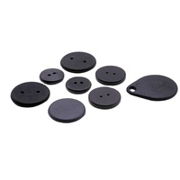 Étiquette NFC miniature étanche IP68 25 mm NTAG213 13,56 MHz RFID ISO 14443A en plastique PPS pour blanchisserie