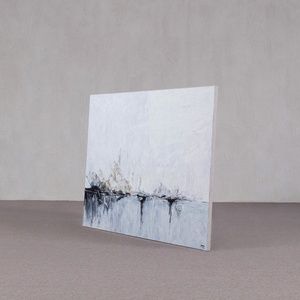 Cuadro de arte mural en lienzo TAILAI hecho a mano, con diseño clásico de naturaleza muerta en tinta china y textura de arena de cuarzo dorada, ideal <span class=keywords><strong>para</strong></span> villas y casas completas. - Product Image 3