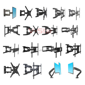 旋转式 Vesa 400*400mm 全运动钢制电视壁挂支架，适用于 32-55 英寸电视，180 度旋转，承重 77 磅 - Product Image 3