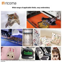 Machine à Broder Informatique Domestique Ricoma Monotête 10 Aiguilles, Entièrement Automatique, Équipement de Broderie de Perles du Fabricant