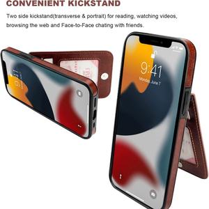 Funda Cartera Vini para <span class=keywords><strong>iPhone</strong></span> 17 Pro Max con Ranuras para Tarjetas, Bloqueo RFID, Compatible con Capa Protectora Magnética de Cuero - Product Image 5