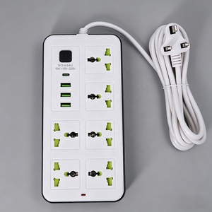 Presa Multipla 10-in-1 Diretta dalla Fabbrica, 6 Prese di Corrente con <span class=keywords><strong>USB</strong></span> e Cavo di Alimentazione da 2M - Product Image 6