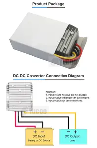 Régulateur de tension de 48 à 24 volts convertisseurs cc/cc