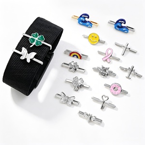 Anillo de Acero Inoxidable con Baño PVD al por Mayor de Fábrica, Compatible con Whoop MG/5.0, Dijes Decorativos, Set de Dijes con Diamantes Brillantes - Product Image 5
