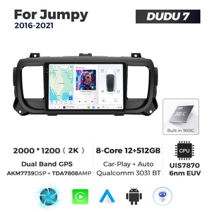Mekede Dudu7 GPS Navigation Android Tự Động Âm Thanh Xe Hơi Đài Phát Thanh Car-Play 2K Màn Hình Máy Nghe Nhạc Đa Phương Tiện Cho Citroen Jumpy 2016-2021 - Product Image 5