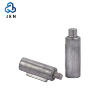 Amortisseur rotatif en acier JEN Jen-1012D-M à fermeture douce, amortissement hydraulique réglable pour quincaillerie de meubles - Design traditionnel 12 mm