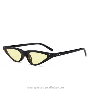 Gafas de Sol Benola con Marco de Gota de Agua, Nuevas, Modernas, Pequeñas, Unisex, para Mujer, Modelo 8011, Lentes de Acrílico de Color Sólido Ahumado - Product Image 4