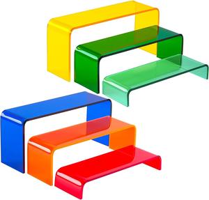 Colorful Clear Acrylic <strong>Display</strong> <strong>Risers</strong> Jewelry <strong>Display</strong> Buffet Acrylic <strong>Display</strong> <strong>Riser</strong> for Action Loose Figures - Product Image 1