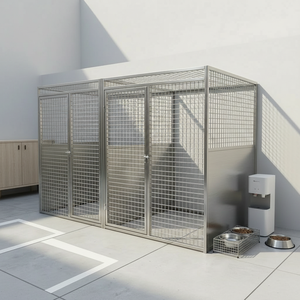 Caseta para Perros de Acero Inoxidable de Primera Calidad, Caseta Grande para Perros de Exterior, Muebles para Perros, Casetas Comerciales para Alojamiento, Uso en Tiendas de Mascotas - Product Image 2