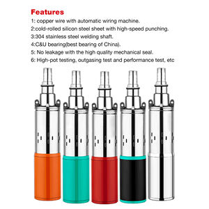 Pompes à <span class=keywords><strong>eau</strong></span> solaires professionnelles 1 pouce <span class=keywords><strong>12V</strong></span> submersibles DC pour l'irrigation domestique et agricole, automatiques, OEM, noires pour 3SYDC - Product Image 3