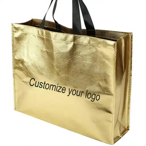 Sac irisé holographique pailleté réutilisable en non-tissé argenté métallisé laser, sac de shopping, sac fourre-tout pour sublimation - Product Image 4