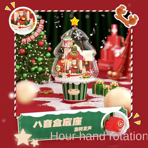 Ensemble de <span class=keywords><strong>micro</strong></span>-blocs de Noël : Machine à poupées et modèle en forme de gâteau, jouet éducatif DIY compatible <span class=keywords><strong>Lego</strong></span>, cadeau de Noël - Product Image 5