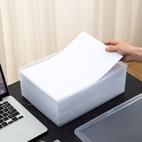 Boîte de rangement en plastique moderne transparente multifonction A4 avec couvercle pour dortoir, bureau, organisateur de fournitures diverses