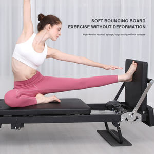 Reformer Extra Largo de 232 cm, Tamaño King, Plegable, Portátil, Máquina de Yoga y Fitness para el Hogar, Estructura de Acero, Entrenamiento de Core S3003 + Resorte de Látex Dua - Product Image 4