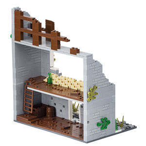 Serie MOC5003 671 Pezzi WW2 MOC <span class=keywords><strong>City</strong></span> Wars Mattoncini Vista Strada in Ruina Assemblaggio Fai-da-Te Blocchi da Costruzione Educativi Giocattoli per Bambini Regalo - Product Image 3