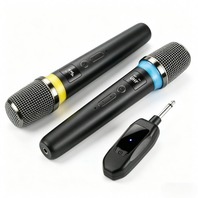 Craftsman M72T 2.4G Wireless Dynamic Handheld Microphone Set Metal Receiver Noise Cancelling Lightweight Professional Home Use