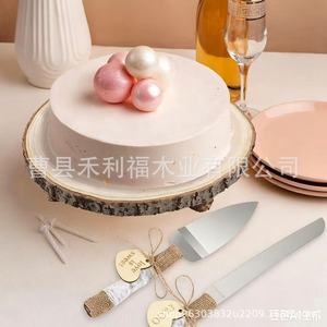 Wooden Cupcake Display Rack Solid Wood Rustic Style Wedding Party <b>Cake</b> <b>Stand</b> 10-13 Inches - Product Image 2