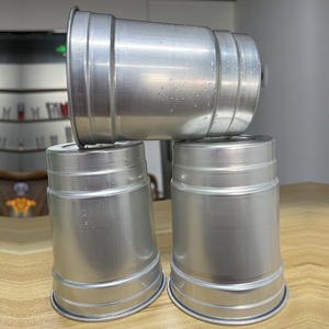 Mẫu miễn phí tùy chỉnh Giao hàng nhanh cấp thực phẩm BPA miễn phí có thể tái chế dùng một lần 16 oz 500ml cốc nhôm lớn - Product Image 4