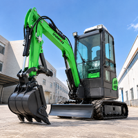 Harga Grosir Excavator Kompak 1.6T dengan Mesin Koop dan Komponen Gear, Track Karet untuk Pekerjaan Drainase di Area Sempit