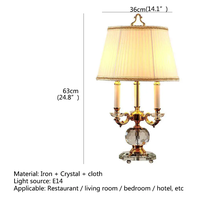 Lampe de bureau et de table de chevet moderne de luxe de haute qualité prix d'usine pour l'hôtel et le salon