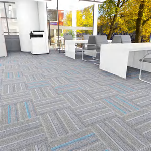 Dernières conceptions de dalles de moquette commerciales en PP, écologiques, antidérapantes, rectangulaires, pour usage commercial et domestique - Product Image 4