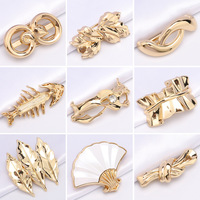 Boutons en métal sur mesure de formes spéciales, placage de haute qualité, boutons en alliage de zinc écologiques, boutons en métal doré pour vêtements