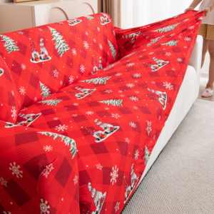 Housse de canapé OEM, housse de canapé imprimée universelle extensible, housse de canapé, housse de canapé, protection de meubles de Noël - Product Image 3