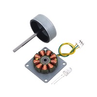 Micro-Générateur CA Triphasé à Petite Puissance 3V-24V, Éolienne Manuelle avec Moteur Silencieux pour Composants Électroniques
