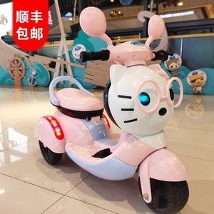Tricycle électrique rose pour enfants de 2 à 6 ans, voiture jouet à conduire avec lumières et musique - Product Image 1