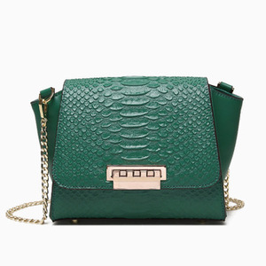 <strong>Snake</strong> Skin Chain Cross-body <strong>Bag</strong> Shoulder Genuine Leather Handbag Woman <strong>Bags</strong> Luxury <strong>Bags</strong> for Women - Product Image 1