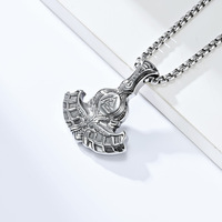 Pendentif amulette ancre viking de haute qualité, rune nordique, acier inoxydable, collier hache pour homme, tendance Naisi