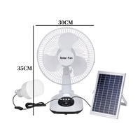 Ventilateur de table rechargeable d'extérieur 12 pouces, ultra puissant, longue autonomie, portable, silencieux, solaire, AC/DC